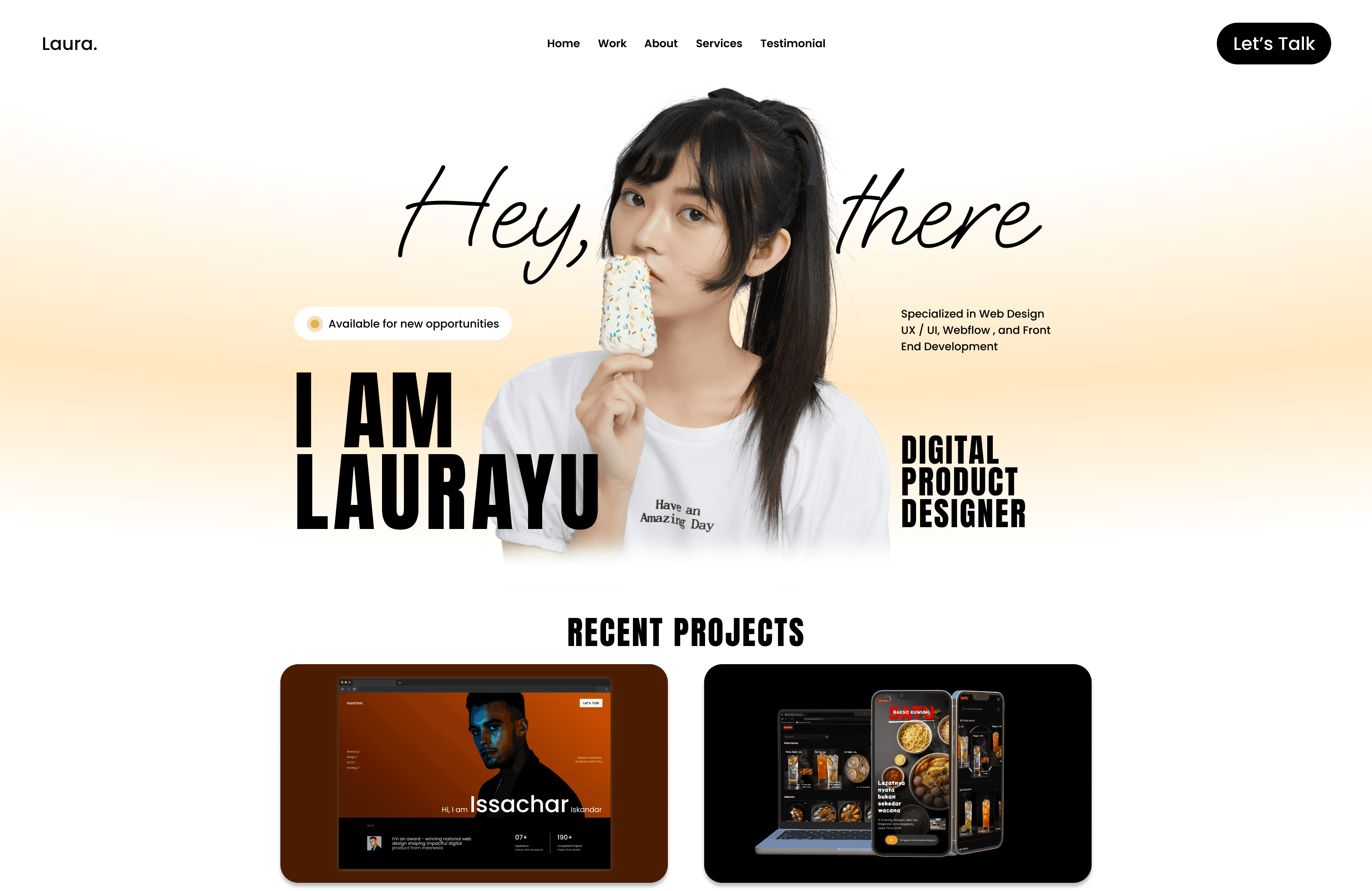 Cute Personal Portfolio